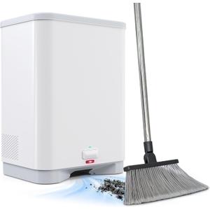 Touchless Vacuum Automatic Dustpan with 2 Operation Modes - Ultra Fast & Powerful Corded Canister Pet Vacuum Electric Dustpan for Sweeping Pet Hair, Salon, Food Crumbs & Dirt
