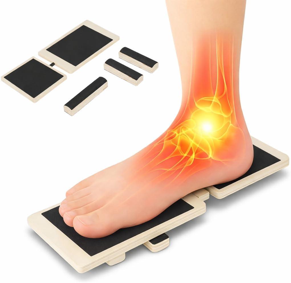 Adjustable Balance Board for Ankle & Foot Strength Single-Leg Stability Trainer for Balance, Mobility, Calf Flexibility & Core Control Foot Exercise Equipment for Home, Office, Gym & Rehab