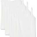 Amazon Essentials Women's Slim-Fit Camisole, Pack of 4 Size S