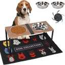 Elevated 2-in-1 Dog Food Stands - Slow Feeder, Raised Bowls for Large & Medium Dogs
