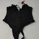 Popilush Shapewear Bodysuits for Women - Tummy Control Body Suits for Womens Deep V Corset Tops Thong Concert Outfits (L(8-10), Black)