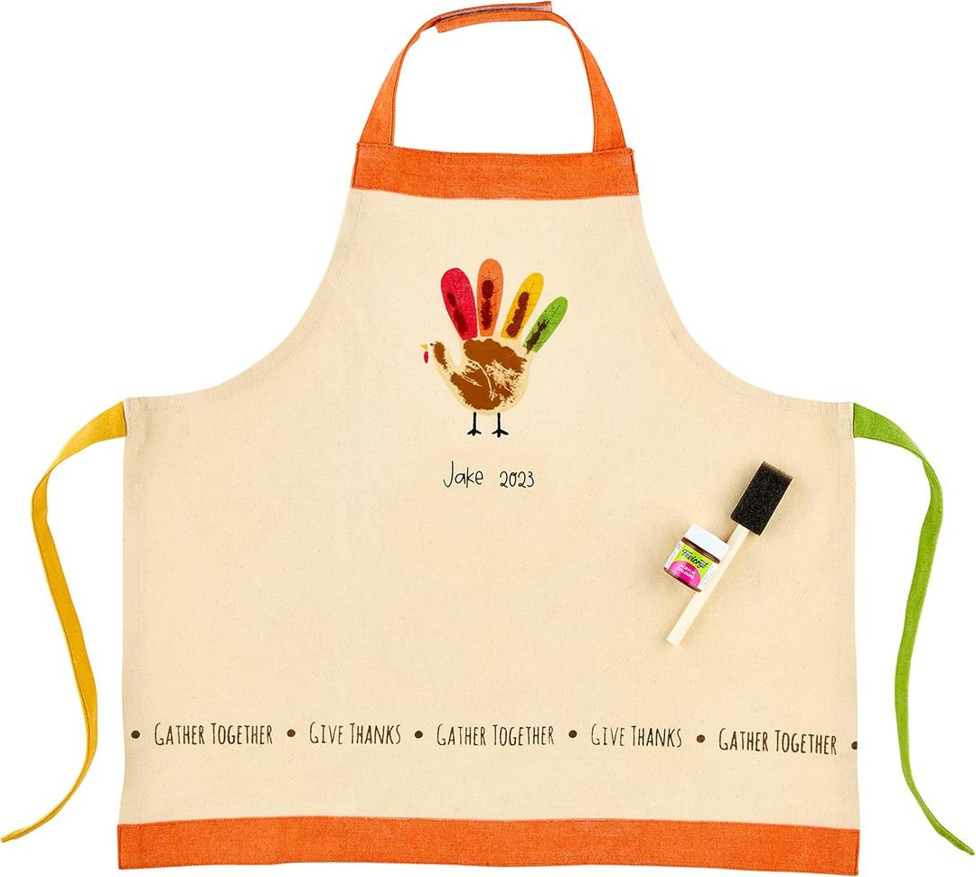 Turkey Handprint Apron Size Range: 2-6 years