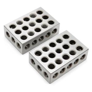 123 Blocks 23 Holes 1 2 3 Block Within .0002" Tolerances 3-2-1 Blocks Set Used for Calibrating Equipment