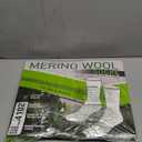 Buttons & Pleats Wool Socks for Men & Women Merino Thermal Warm Cozy Winter Boot Sock (Medium-Large, E55-black (3 Pairs))