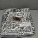 Dripex Tribal Washable Runner Rug-2x5 Non-Slip Non-Shedding Runners for Hallways Stain Resistant Kitchen Mat Laundry Entryway Carpet Runner for Doorway Entrance Bedroom Living Room Decor (Dark Blue/Cream)