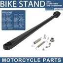 Dirt Bike Kickstand Motorcycle Side Kick Stand 7075 Aluminum with Springs Bolts for 150 200 250 300 350 400 450 500 505 530 EXC XC XCW XCF XCFW EXCF EXCR XCRW Supermoto Enduro Motocross Black