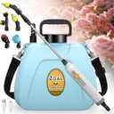Battery Powered Sprayer, 2 Gallon Electric Sprayer Battery Operated with 4 Mist Nozzles, 2 Speeds, Battery Indicator, 41" Telescopic Wand, Rechargeable Handle, Weed Sprayer for Lawn Garden Yard