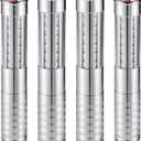 Civaner 4 Pcs Upgrade Bottle Service Lights LED Strobe Baton Bottle Girl Lights Rechargeable Handheld Flashing Club Signs for Birthday Wedding Party (Silver White Light)