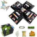 TTLYYXQMY Surprise Explosion Gift Gift Box The Lovebox Valentines Explosion Box Surprise Snack Box Five-Story (Black)