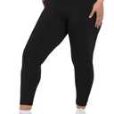 SINOPHANT Plus Size Leggings for Women, High Waisted Tummy Control Buttery Super Soft Black Yoga Pants for Workout Running (XX-Large)