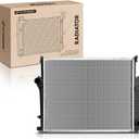 A-Premium Engine Coolant Radiator Assembly Compatible with BMW E36 E46 Series 320i, 323i, 323is, 325i, 325is, 328i, 328is, M3, Z3, 1992-1999, Replace# 17111469179, 17111469908