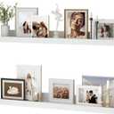 Picture Ledge Shelf, 24 inch Floating Shelves, 4.3in Deep, 2 Pack, 24 inch, Set of 2