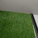 HQ4US 4LEGS Dog Grass Pad with Tray Extra Large 4534 Ultra-Absorbent Artificial Grass Pad for Dogs Potty Grass Hemmed Edge for Indoor Potty Training, Reusable Dogs Pee Pads, Dog Litter Box Balcony
