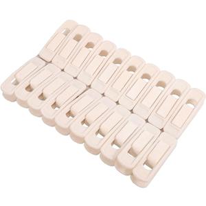 Zerodeko 20pcs Velour Hanger Clips Non-Slip Clothes Hanger Clips for Skirts and Pants Heavy Duty for Closet Organization for Laundry and Drying