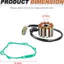 2D1-81410-10-00 Magneto Stator And Gasket For YAMAHA YZF-R1 R1 FZ1 FZ8 FZS1 2004-2016 2D1-15451-10-00 5VY-15451-10-00 5VY-15451-00-00