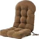 Rocking Chair Cushions Set - Non-Slip Adirondack Chair Cushions with Ties Indoor/Outdoor Rocking Chair Pad for Living Room, Bedroom, Balcony, Office