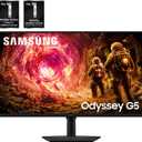 Samsung 32 Odyssey G5 G50F QHD Resolution Gaming Monitor, 180Hz Refresh Rate, Fast IPS Panel, HDR10, NVIDIA G-Sync Compatible, 1ms Response Time (GtG), AMD FreeSync, Adjustable Stand, LS32FG502ENXZA