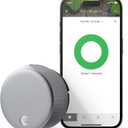 August Home, Silver Wi-Fi Connected Smart Keyless Entry Door Lock, Electronic Door Lock Fits Your Existing Deadbolt in Minutes,  AUG-SL05-M01-S01