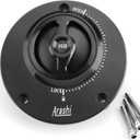 Areyourshop Keyless Fuel Cover Gas Tank Cap for Yamaha YZF-R1 2004-2017, YZF-R6 2003-2016, FJ-09/MT-09 Tracer 2013-2016, FJR 1300 2006-2016, FZ8 2011-2015, MT-03 All Year (black)