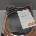 Vinyl Record Player with Speakers,3 Speed Turntable with Latest Bluetooth 5.3, Aux Input, Headphone Jack, RCA Output and Auto Stop, Mirror Vintage Wooden Brown