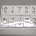 BESTTEN 20 Pack 1-Gang Duplex Wall Plate, Standard Size, Unbreakable Polycarbonate Receptacle Outlet Cover and Switch Cover, UL Listed, White