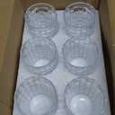 Dicunoy 6 Pack Juice Drinking Glasses, 8 oz Water Glasses with Heavy Base, Crystal Small Beverage Cups for Soda, Water, Milk, Whisky, Beer, Cocktail