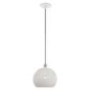 Livex Lighting 49100-03 1-Light Pendant, White