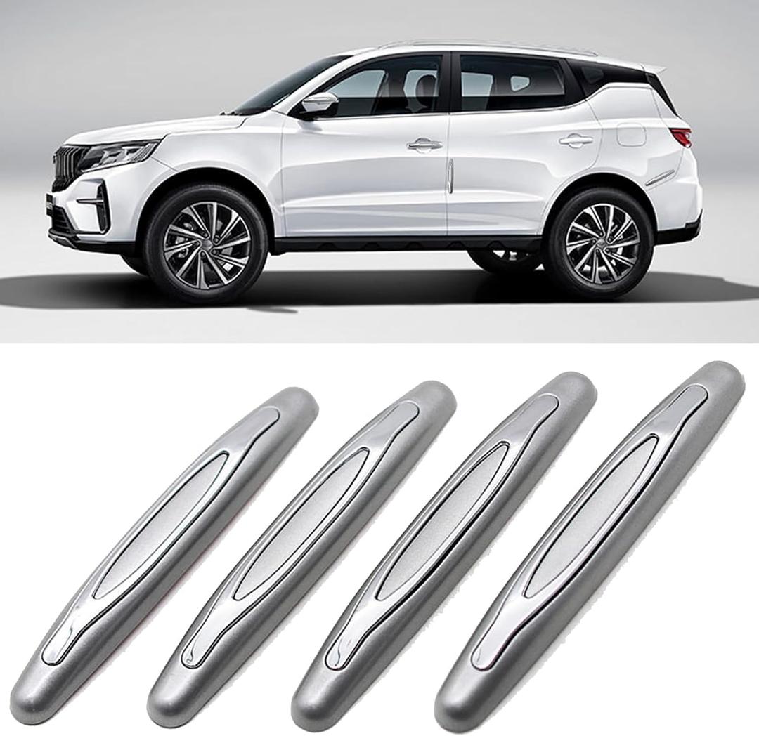 4 Pcs Car Door Edge Guards Car Side Door Protector Suitable for Various Car Pads Door Shock Absorbers-Grey