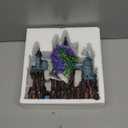 PINVNBY Aquarium Resin Castle Decoration Fish Tank Driftwood Castle Cave Hideouts House Plants Supplies Accessories(Purple)