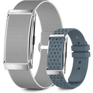 Smart Bracelet for Men Women, Health Activity Fitness Trackers, 24/7 Continuous Heart Rate/Blood Pressure/HRV/Stress Monitor, 24H Sleep Tracker, 170+ Sports Modes Smart Wristband with 2 Bands Free APP (Gray)