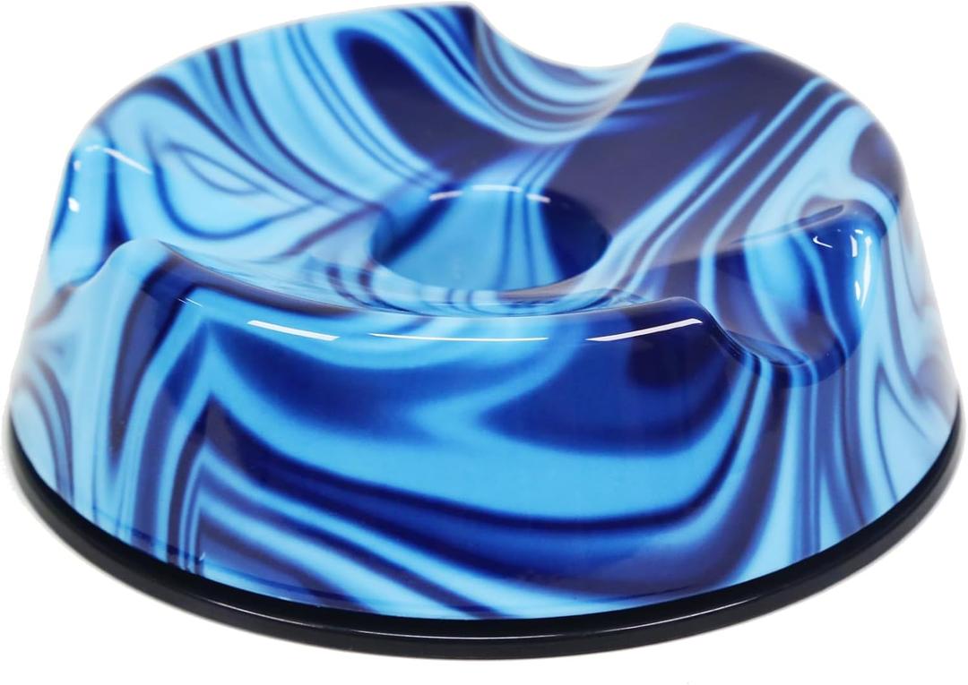 Bowling Ball Spinner - Smooth Rotating Bowling Ball Cup Stand with Non-Slip Base, Scratch-Free & Silent Spin Bowling Ball Holder, Ideal Bowling Accessories for Men & Women (Blue)