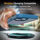 Compatible with iPhone 15 Case, Anti-Fingerprint Matte Coating, Protective Hard Back Slim Translucent Case for iPhone 15-6.1", Blue