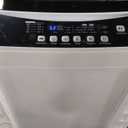 BLACK+DECKER Small Portable Washer, Washing Machine for Household Use, Portable Washer 1.7 cu.Ft with 8 Cycles, Transparent Lid & LED Display
