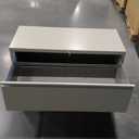 STAPLES 2-Drawer Lateral File Cabinet, Letter & Legal Size Documents, Lockable, 36" W x 18.62" D x 28.15" H, Putty/Beige