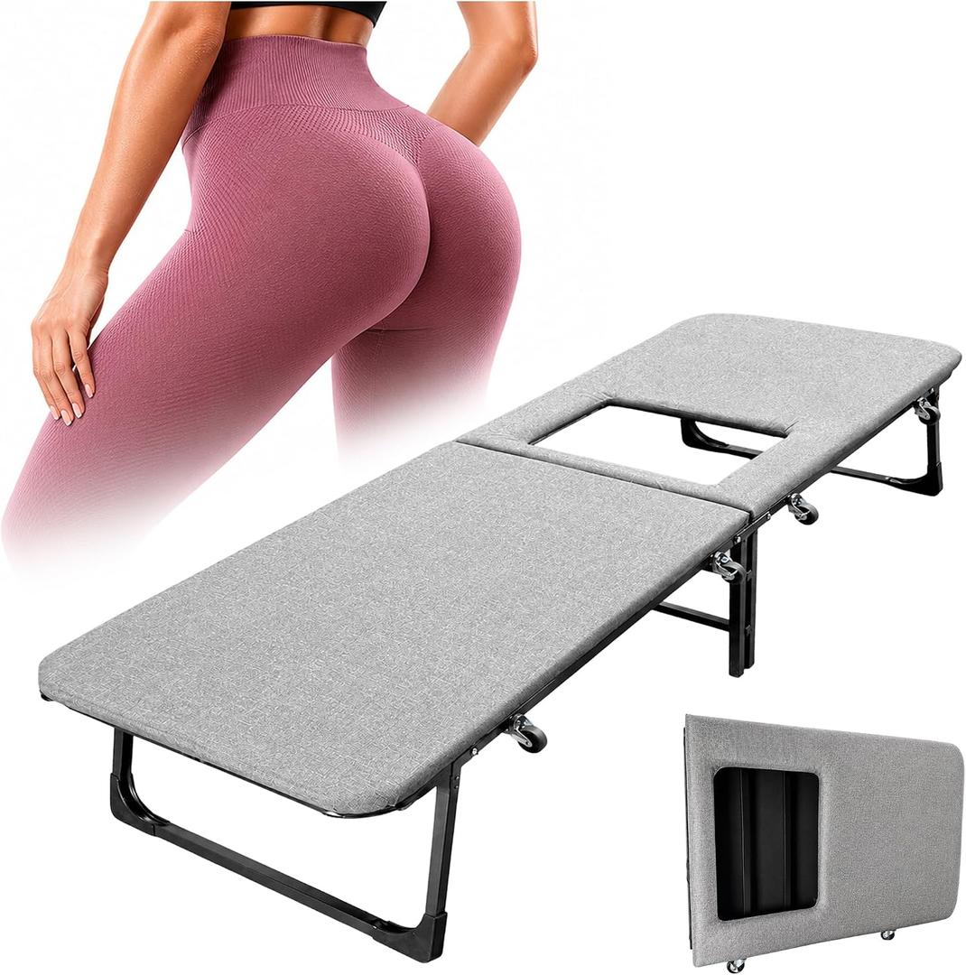 Foldable BBL Bed with Hole for Butt, BBL Recovery Bed After Surgery, One Size