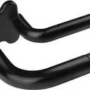 Black Double Curtain Rods, USFOOK Blackout Wrap Around Curtain Rods for Windows 32 to 58 Inch, 6/8 Inch Room Darkening Curtain Rod