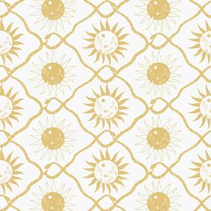 Elana Gabrielle - Southwest Peel and Stick Wallpaper, Self Adhesive, Vinyl, 30.75 Sq Ft Coverage (Sol Collection, Buttercup)