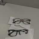 Gaoye Stylish Eyewear Frame Accessories - Blue Light Glasses for Woman - Computer Glasses for Blue Light Blocking (A1 Matte Black+leopard+transparent)