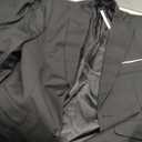 MAGE MALE Men's 2 Piece Suit One Button Slim Fit Formal Wedding Prom Tuxedo Suits Blazer Pants with Bow Tie Set (Black-notch Lapel-3)