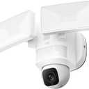 eufy Floodlight Camera E30, Security Camera Outdoor, 360 Pan and Tilt, AI Detection and Tracking, 2K Video, 2.4GHz Wi-Fi, 2,000 Lumens, Custom Voice and Light Alerts, No Monthly Fee