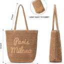 Beach Bags for Women - Large Straw Bag Woven Beach Tote, Summer Handmade Shoulder Handbag