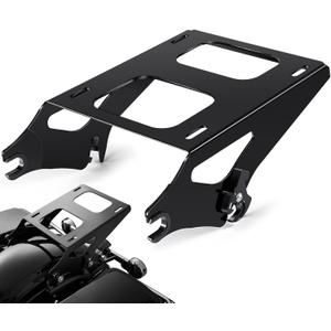 PBYMT Tour Pack Mount Thicker Tour Pack Bracket Detachable Luggage Rack Fits for Harley Davidson Touring Street Glide Road King Electra Glide 2014-2025,Black