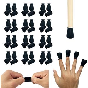 Extra Small Silicone Chair Leg Floor Protectors with Felt, FIT 19/32 to 15/16 Glide Chair Leg Caps Silicon Furniture Leg Feet Cover Bottom Slide Protect Hardwood Floors No Scratches No Noise 48 Pack