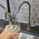 BlueBay Kitchen Drinking Water Faucet,100% Lead-Free for Non-air Gap Water Filtration System. High Grade Stainless Steel 304,Fits Most Reverse Osmosis Faucet (RO) (Brushed Nickel)