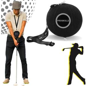 Golf Smart Ball Swing Trainer Arm Connection & Tempo Aid for Improved Posture, Lag, & Swing Plane Inflatable Golf Training Aid for All Levels Indoor & Outdoor Use