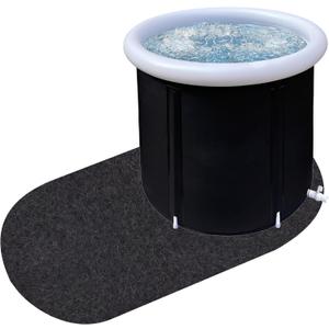 Ice Bath Mat,Cold Pod Mat for Ice Bath Tub-Cold Cold Plunge Mat 4.59X3.28FT for Underneath of Ice Baths