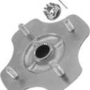 Caltric Rear Axle Wheel Hub with Nut Compatible with Honda Rancher 420 4X4 TRX420FE TRX420FM TRX420TE TRX420TM TRX420FP 2007-2013 / Recon 250 2x4 TRX250 TRXTE TRX250TM TRX250TE1 TRX420TM1 197-2023