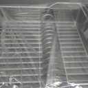KitchenAid Large Capacity Full Size Rust Resistant Dish Rack with Angled Drain Board and Removable Flatware Caddy, Light Grey