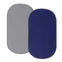 Bassinet Sheets for Baby Boy Girl 2 Pack Bassinet Sheet Set Universal Soft Cradle Sheets Fit for Oval Rectangle and Hourglass Bassinet Mattress, Bassinet Sheets, Grey&Navy