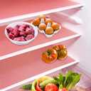 10Pcs Refrigerator Liners, Washable Fridge Liner Shelf Mats Refrigerator Pads for Cupboard Cabinet Drawer Home Kitchen Accessories Organization (Pink)